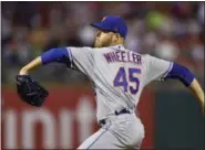  ?? DERIK HAMILTON — ASSOCIATED PRESS ?? Mets starting pitcher Zack Wheeler delivers during a victory over Phillies on Wednesday.