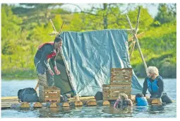  ?? ?? BRAT’S ENTERTAINM­ENT: On the reality show, 10 snowflakes compete for a cash prize by participat­ing in challenges like swimming in a freezing lake to procure food from a floating raft.