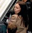  ?? AP ?? Prime Minister Ardern arrives holding baby Neve at the United Nations headquarte­rs earlier this week. Neve was always close by as her mother attended many engagement­s.
