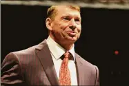  ?? Jessica Hill / Associated Press file photo ?? Vince McMahon on Friday, he announced his retirement from the Stamford-based company.