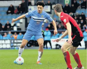  ?? Www.mphotograp­hic.co.uk ?? ●●Lewis Montrose in action against Brackley