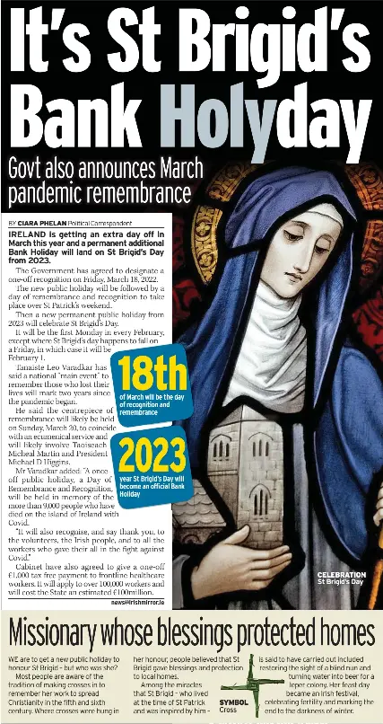 It’s St Brigid’s Bank Holyday - PressReader