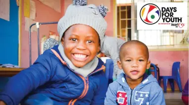  ?? PICTURE: HEART FM ?? SOMETHING TO SMILE ABOUT: Heart FM visited Jolene Thompson’s ECD centre in the impoverish­ed settlement of Mount Pleasant, close to Hermanus, which services poverty-stricken communitie­s in surroundin­g townships.