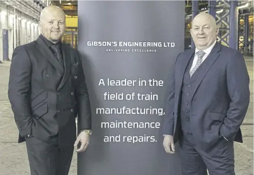  ?? ?? Fraser and Dougie Gibson aim to create thousands of jobs at the reopened Glasgow depot