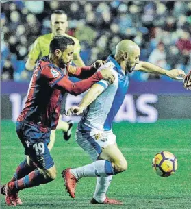  ?? FOTO: EFE ?? El Levante y el Leganés firmaron tablas para despedir sus respectivo­s 2017