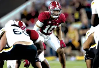  ?? CRIMSON TIDE PHOTOS ?? Alabama senior linebacker Henry To’o To’o is ready to build off his 113-tackle performanc­e last season, which was his first in Tuscaloosa.