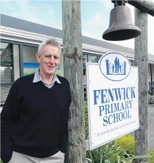  ??  ?? School’s out . . . Fenwick School principal Lloyd Bokser retired yesterday after 16 years in the role.