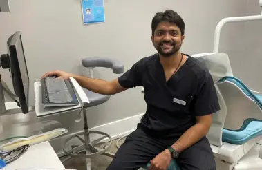  ?? SUPPLIED ?? ‘We understand that life happens and dental visits go on back burners,’ says dental hygienist Vivek Dalal of Capital Dentistry,
but it’s important to resume regular visits.
