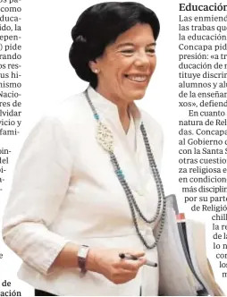  ??  ?? Isabel Celaá, ministra de Educación