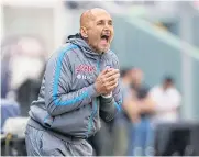  ?? REUTERS ?? Napoli coach Luciano Spalletti reacts during the match against Bologna.