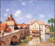  ??  ?? Moret-sur-Loing peint par Alfred Sisley.