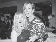  ??  ?? Allison Janney celebrates her Golden Globe with the real Tonya Harding. CHARLEY GALLAY/GETTY IMAGES
