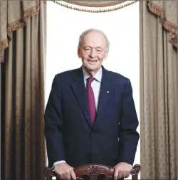  ?? CP PHOTO ?? Former prime minister Jean Chretien is photograph­ed while promoting his new book in Ottawa on Friday, Oct. 5.