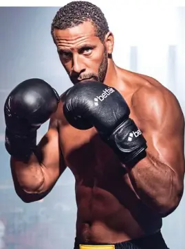  ??  ?? Packing a punch: for Rio Ferdinand — and many other former pros — nothing compares with being in the sporting arena