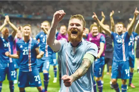  ?? AFP ?? Small nation, big feat: Two years ago, Iceland shocked England 21 at EURO 2016 and now it is playing its maiden World Cup.