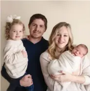  ?? ?? Pastor Blake Dailey and wife Lauren. Children Addelynn and Hudson.