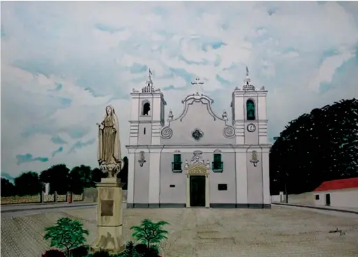  ??  ?? Igreja de Nossa Senhora do Pópulo, Zélia M. Ferreira