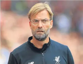  ??  ?? Liverpool manager Jurgen Klopp insists they don’t need signings.