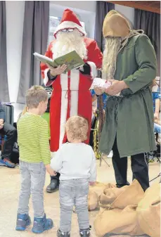  ?? FOTO: PR ?? Nikolaus und Knecht Ruprecht zu Besuch im Vereinshei­m.