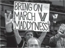  ?? Tribune News Service ?? Villanova women’s basketball fans cheer for the team during the 2022 Selection Sunday watch event.