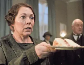 ?? PROVIDED BY PARISA TAGHIZADEH/ SONY PICTURES CLASSICS ?? That takes the cake: Olivia Colman says she couldn’t believe “Wicked Little Letters” was based on a true story. “I was like, ‘Oh, my God, this is real?!’ ”