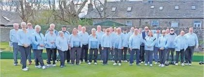  ?? ?? Season begins Members of Bridge of Allan BC had their opening day on Saturday