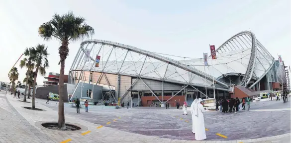  ?? FOTO: EURASIA SPORT IMAGES/IMAGO ?? Auch hier wird ab Ende November die Fußball-WM ausgetrage­n: das Khalifa Internatio­nal in Doha.