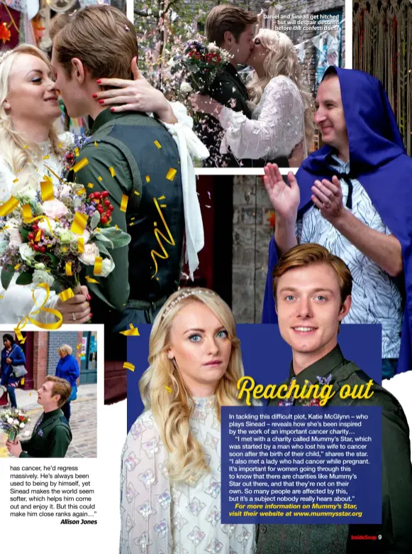  ??  ?? Daniel and Sinead get hitched – but will despair descend before the confetti does?