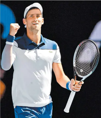  ??  ?? El serbio Novak Djokovic, en su debut en Australia
