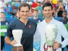  ?? /AFP ?? Longtime rivals: Roger Federer and Novak Djokovic will be two of the favourites at the US Open.