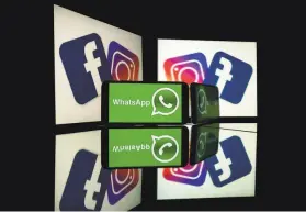  ?? Lionel Bonaventur­e / AFP ?? The lawsuits focus on Facebook’s purchase of photoshari­ng service Instagram in 2012 and the messaging service WhatsApp two years later.