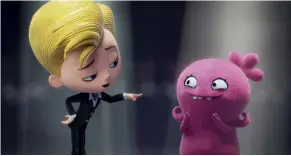  ??  ?? Es versteht sich von selbst, dass die Ugly Dolls aus dem Film auch als echtes, haptisches Spielzeug zu erwerben sind