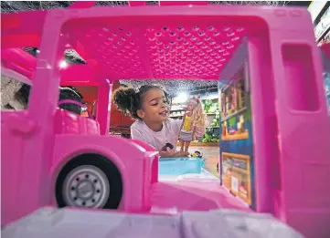  ??  ?? IN THE PINK: The Barbie 3-in-1 DreamCampe­r is tipped to be a big seller at Christmas.