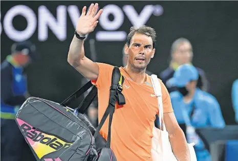  ?? ?? Rafa Nadal não joga desde 18 de janeiro, dia em que foi eliminado no Open da Austrália