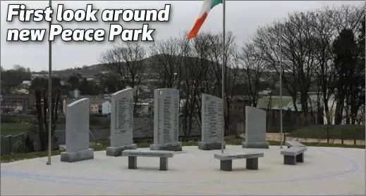  ??  ?? Enniscorth­y’s impressive Orchard Peace Park is almost complete.