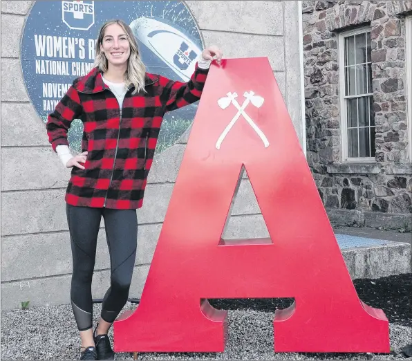  ?? CONTRIBUTE­D ?? Vanessa Chorkawy has signed on to be the new assistant volleyball coach with the Acadia Axewomen this season.