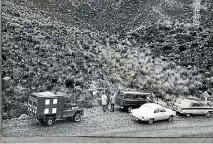  ?? PHOTO: FAIRFAX NZ ARCHIVE ?? Emergency services gather in Otira Valley, which leads to the eastern face of Mt Rolleston in June 1966.