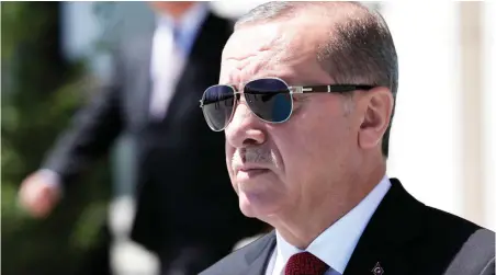  ?? PICTURE: AP ?? Turkey’s President Recep Tayyip Erdogan at a welcome ceremony for Indonesian President Joko Widodo, at the presidenti­al palace in Ankara, Turkey.