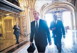  ?? J. Scott Applewhite Associated Press ?? SPECIAL COUNSEL Robert S. Mueller III is assembling a team of sharp legal minds whom he knows and trusts, only a few of whom have ties to Democrats.