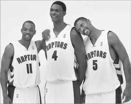 Vince Carter, Chris Bosh & Rafer Alston, Toronto Raptors.