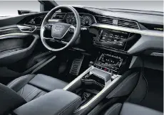  ?? AUDI CANADA ?? The cabin of the e-tron boasts that signature Audi styling.