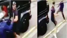  ??  ?? Nel video della polizia la rapina a Özil e Kolasinac dell’Arsenal