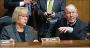  ?? ALEX BRANDON / ASSOCIATED PRESS ?? Senate Health, Education, Labor and Pensions Committee Chairman Lamar Alexander, R-Tenn., and ranking member Patty Murray, D-Wash., will hold bipartisan hearings on health insurance costs.