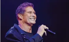  ?? Foto: dpa ?? David Hasselhoff ist das Lachen vergangen. Er habe nie davon gewusst, dass er an geblich in Friedberg auftreten werde, so sein Management.