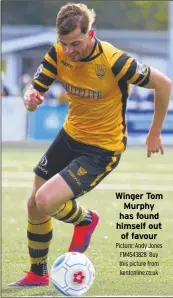  ?? Picture: Andy Jones FM4543828 Buy this picture from kentonline.co.uk ?? Winger Tom Murphy has found himself out of favour