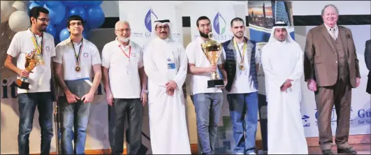  ??  ?? First place winner – Gulf University for Science and Technology Kuwait