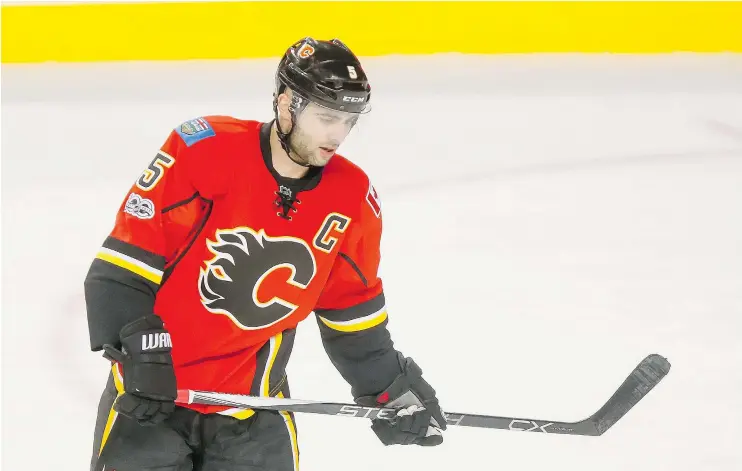  ?? — POSTMEDIA NEWS FILES ?? Calgary Flames captain Mark Giordano is excited about the prospect of playoff hockey this season. It’s been a decade since he’s had the opportunit­y.