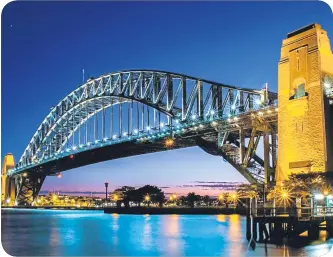  ??  ?? WHICH came first, the mighty Tyne Bridge or the Sydney Harbour Bridge? – K.