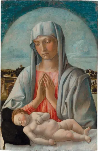  ??  ?? Giovanni Bellini: Madonna Adoring the Sleeping Child, early 1460s