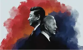  ?? Xi Jinping and Joe Biden. Illustrati­on: Getty/Guardian Design ??